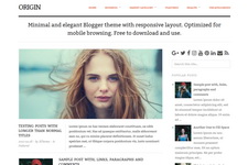 Origin Blogger Template